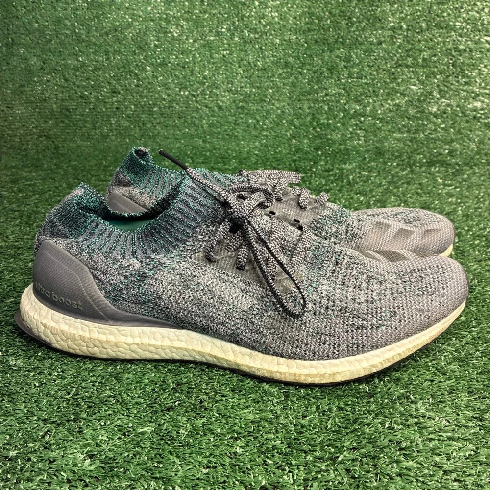 Adidas Ultra Boost Uncaged Primeknit Breathable Running Sneaker Grey Mens Sz 12